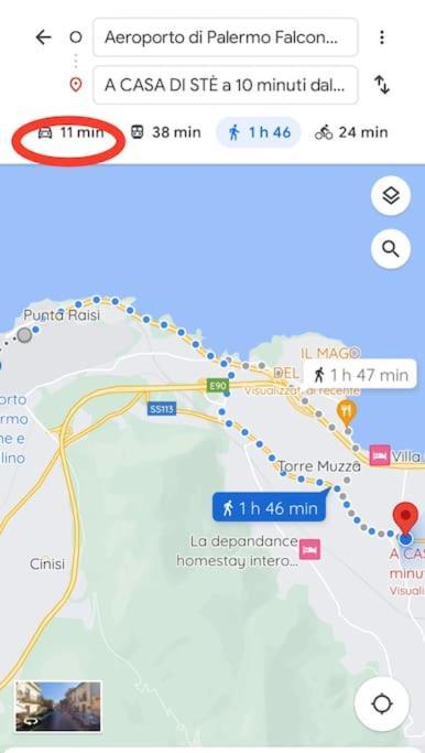 A Casa Di Ste - Vicino Aeroporto Falcone Borsellino Carini Exterior foto
